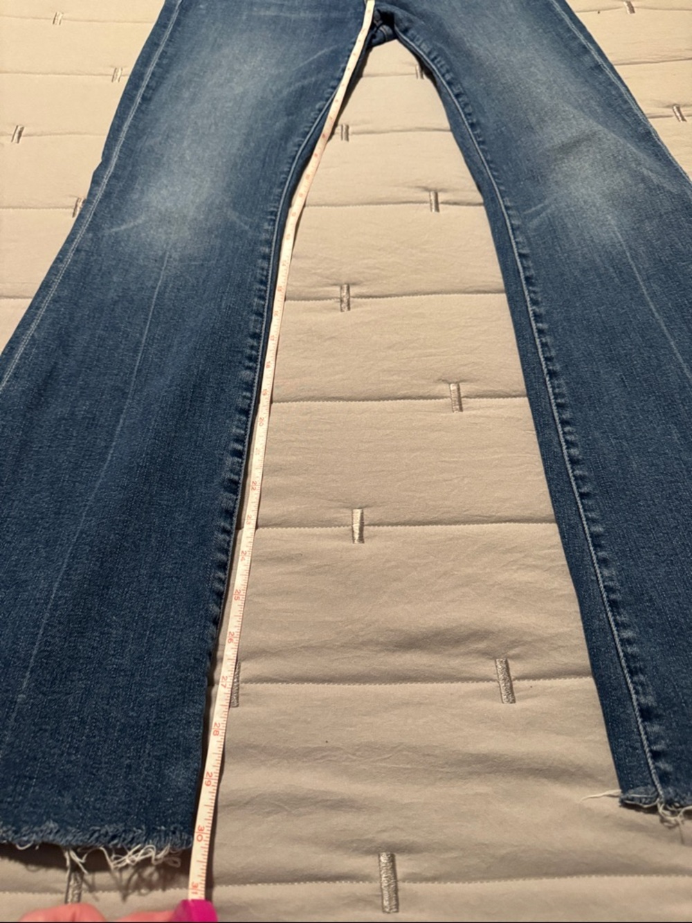 Mother Blue Jeans The Weekender Fray Bootcut-Size 29-Good Stretch - Picture 6 of 10